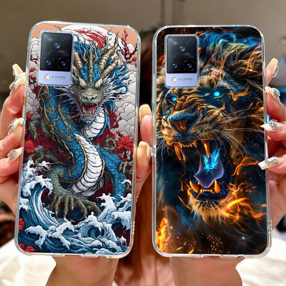 Fashion Painting Case For Vivo V21 V21e 4G 5G Soft Silicone TPU Phone Cases For Vivo V21s V21 V21E Covers Bumpers
