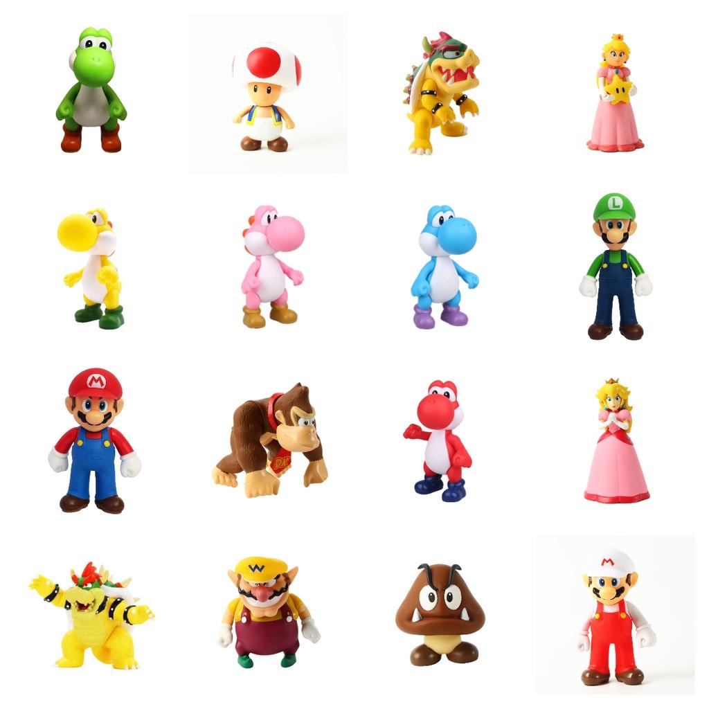 Super Mario Actionfigur Modell Pvc Material Sammlerstück Spielzeug für Auto und Schreibtisch