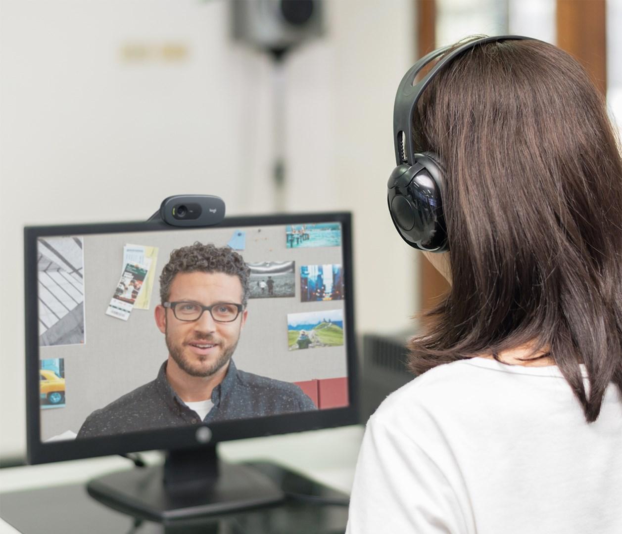 Webcam HD LOGITECH C505E Nera