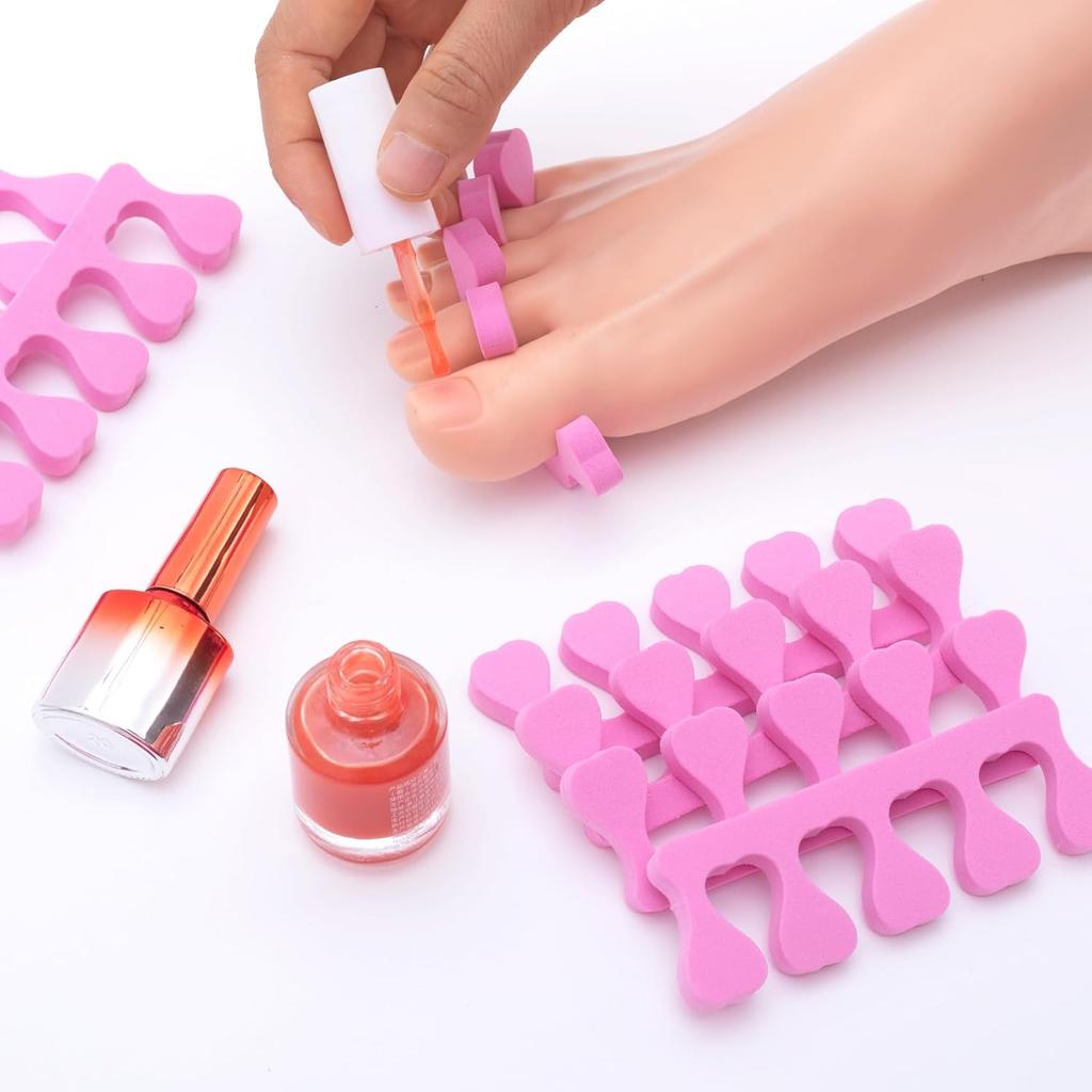 14 Pcs Toe Separators for Women Pedicure, Toe Separators for Pedicure, Pedicure Toe Separators, Comfortable Toe Dividers for Nail Art, Polishing,