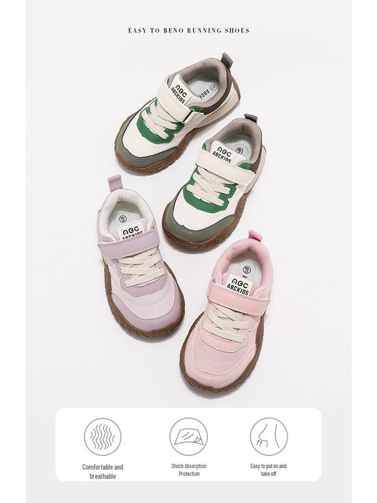 ABCkids5838 Velcro Sneakers for Kids - Soft Sole, Spring & Autumn Style, Boys & Girls Casual Board Shoes