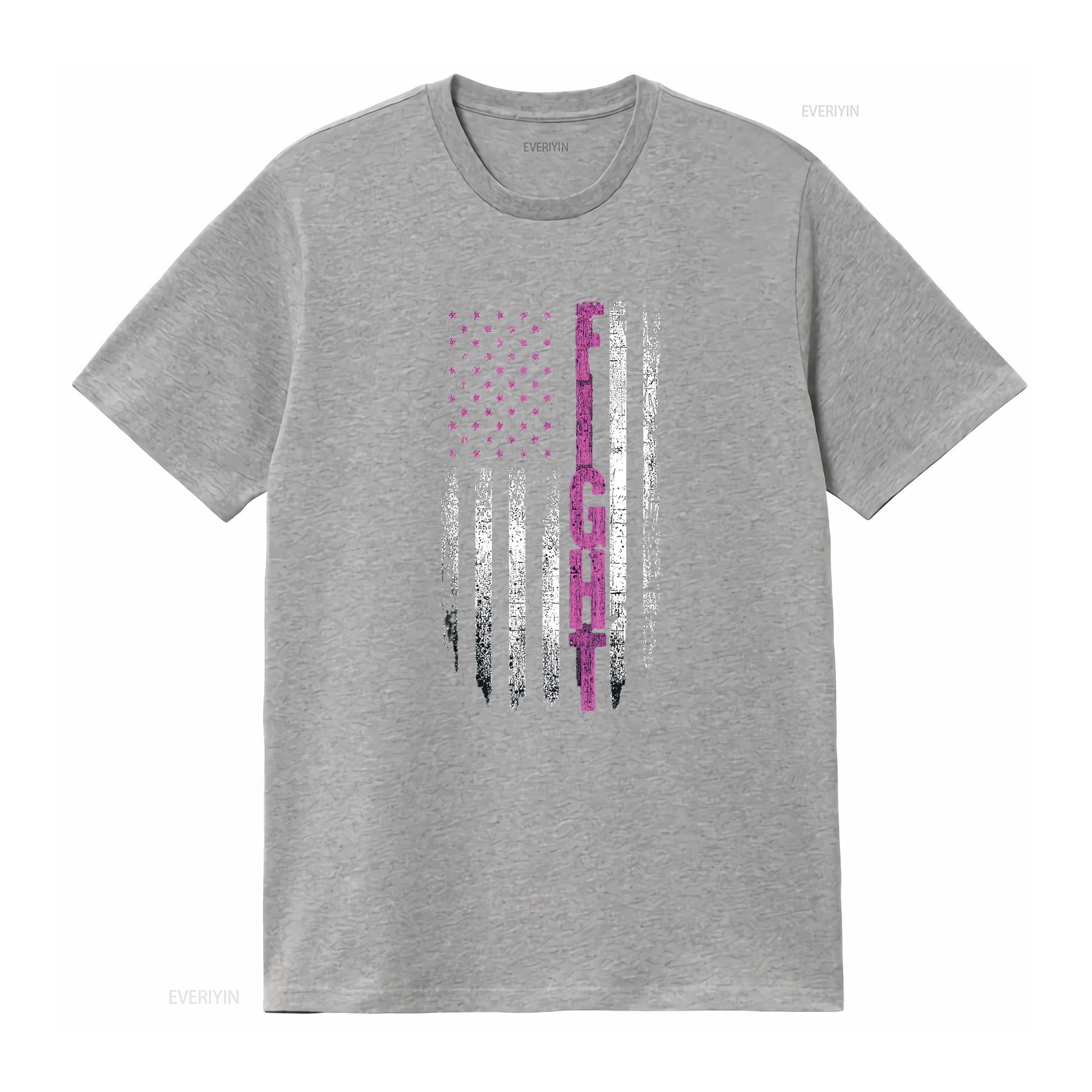 

Womens Fight Breast Cancer Awareness T Shirt Black vintage Washed Stretched streetwear homme Comfortable graphic Slightly S