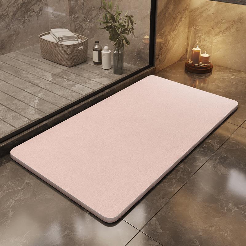 Diatomite foot mat hard mat diatomite hardboard bathroom floor mats bathroom absorbent non-slip mat quick-drying doormats
