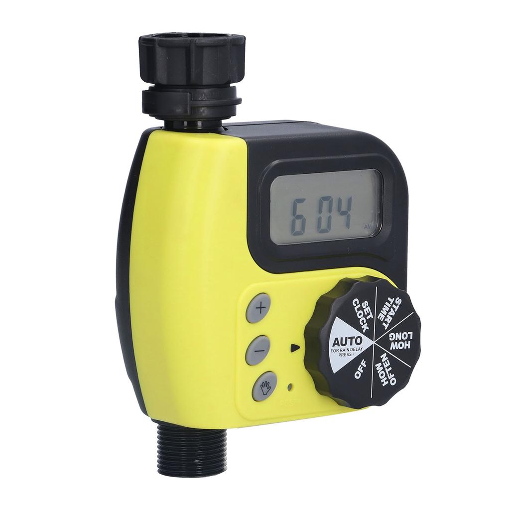 Timer nawadniania węża Akwakultura Pojedyncze wyjście Wąż Automatyczny timer nawadniania do hodowli Żółty