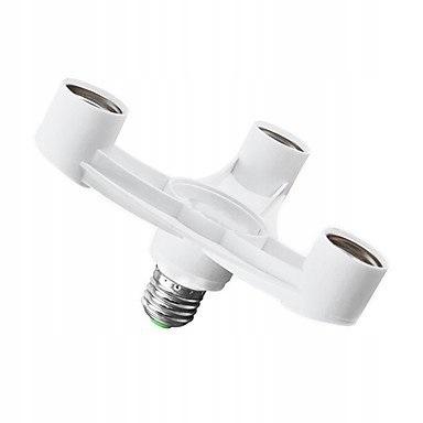 Przejściówka Adaptor Z Gniazda E27 Na 3Xe27