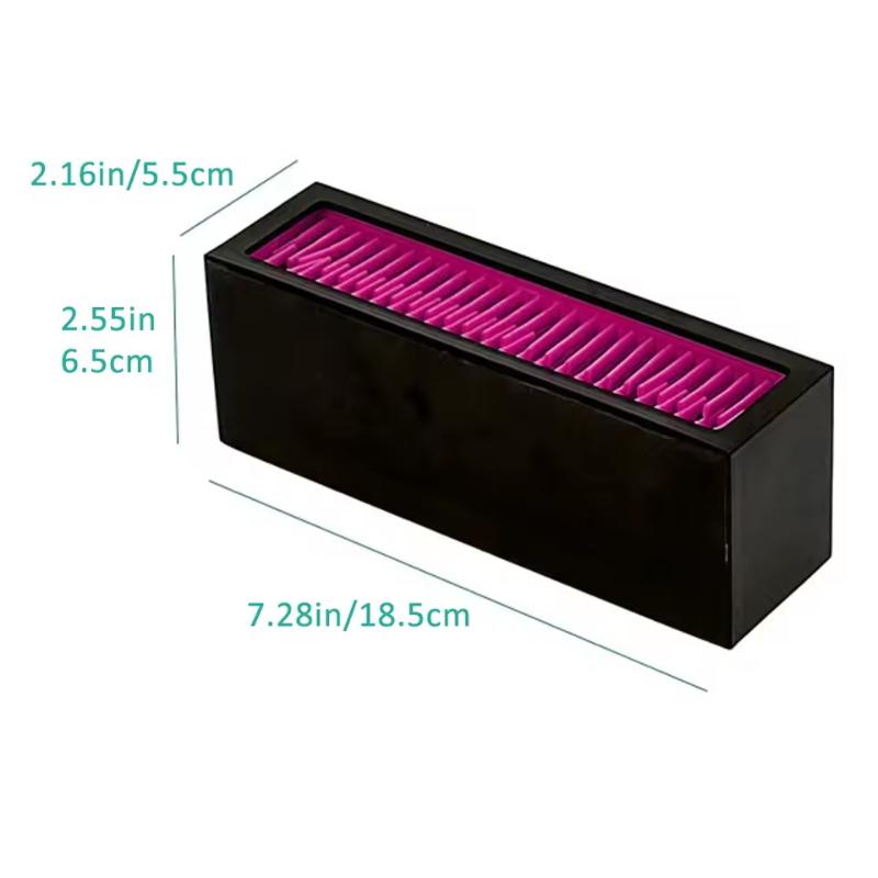 Makeup Brush Holder Organizer Silicone Ventilate Air Drying Rack Horizontal Box Full Size Eyeliner Paint Pen Upright Container
