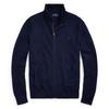 Polo Embroidered Pony Logo Full-Zip Long Sleeve Jacket Men Jacket Navy-Blue MNPOSWE16820499-400