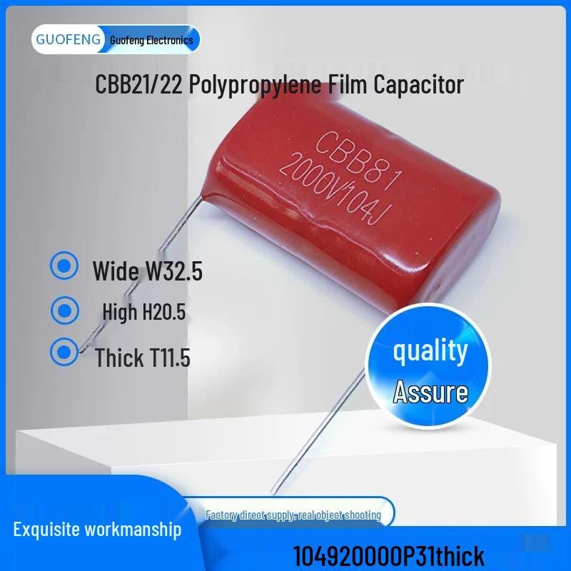 104J Multi-Voltage Film Capacitor, 0.1UF, 100V-2000V Range
