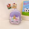 Unicorn Sparkle Kindergarten Backpack Purple Kids Water-Resistant Lightweight Durable Preschool Bookbag