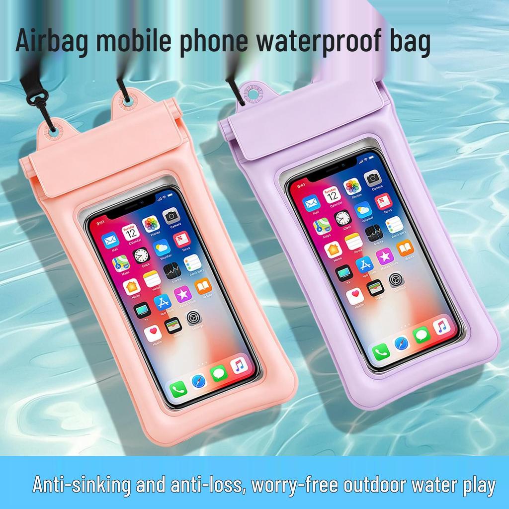 New Waterproof Phone Bag: Touchscreen & Airbag Design for Beach, Sports, Swimming