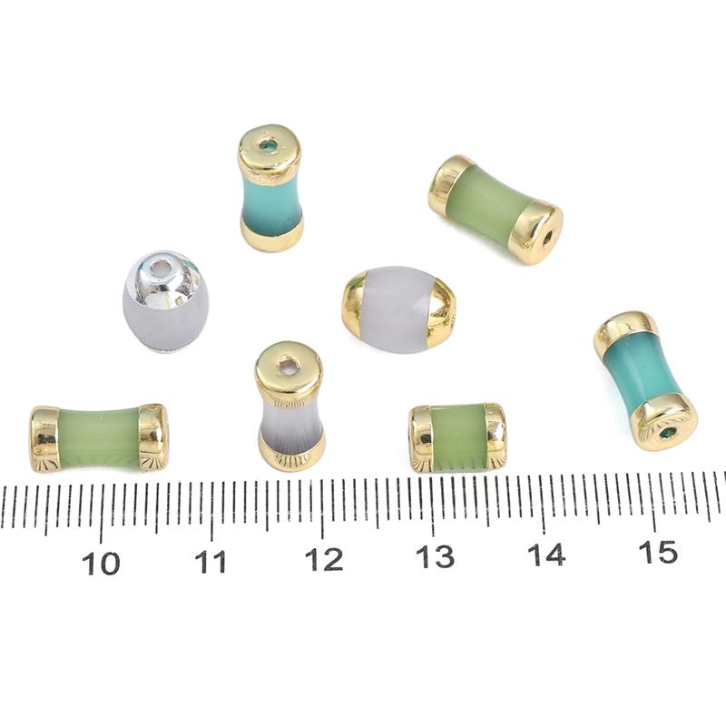Crystal Glass Beads Bamboo Joint Loose Spacer Beads for DIY Necklace Bracelet Jewelry Making