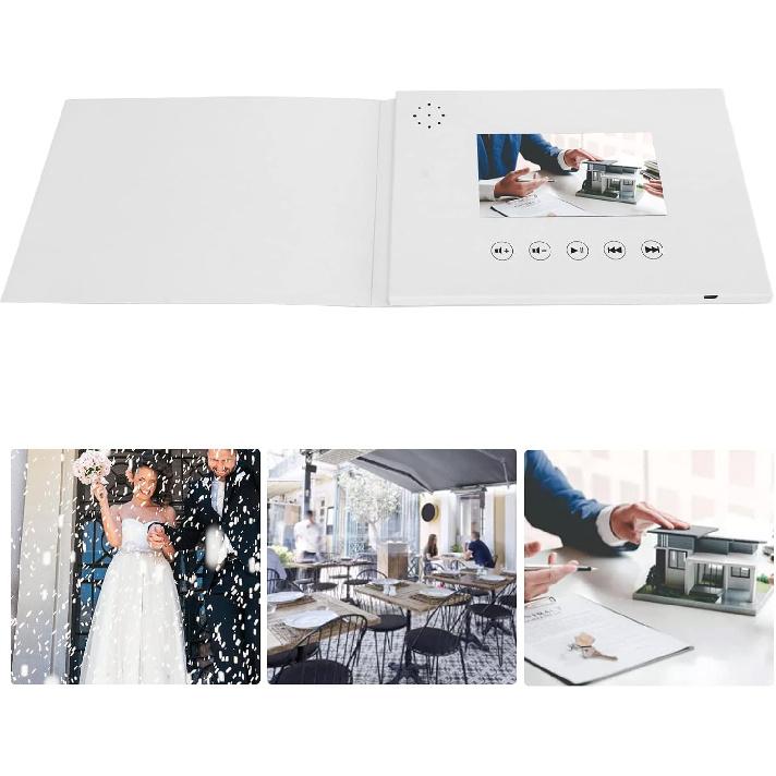 Video Brochure, Electronic Greeting Card, Exquisite High Code Rate LCD Screen Video Greeting Card, HD Video Playback for Medium and Highend
