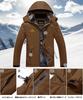 TACVASEN Casual Mountain Parka with Fleece Windproof and Plus Includes Size 3XL Lining, Waterproof, Size, Hat, Coffee,