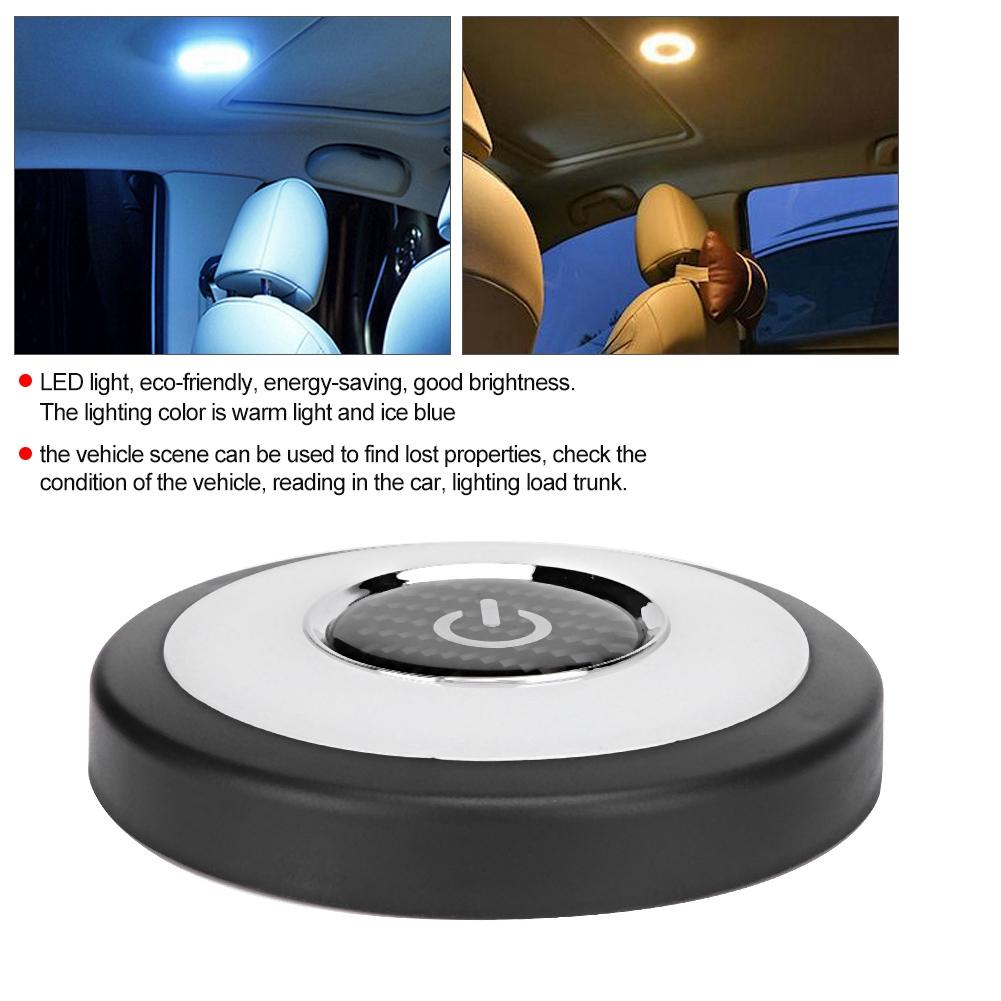 5V Universal Car Back LED Reading Ceiling Light USB Charging Warm Light Ice Blue