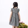 Girls' Sweet Plaid Fly Sleeve Summer Dress