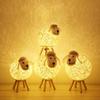 LEDs Night Light for Kids Cute Sheep Yarn Ball Design Hand Woven Lampshade Moon Lamp Nursery Lamp USB Baby Nightlight