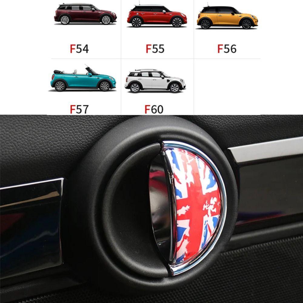 2PCS ABS Car Door Handles Sticker National Flag Round Car Door Handles Decor Multicolor Car Decals for BMW MINI