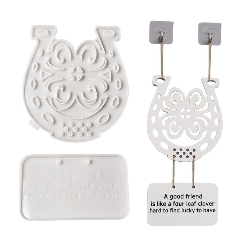 

Flexible Silicone Mold for Door Signs Easy to Demold Gypsum Letter Door Hanging Ornament Mould for Craft Enthusiasts 1