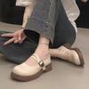 Small leather shoes women's British style 2025 new summer and autumn with skirt retro Mary Jane shoes versatile round head platform single shoes