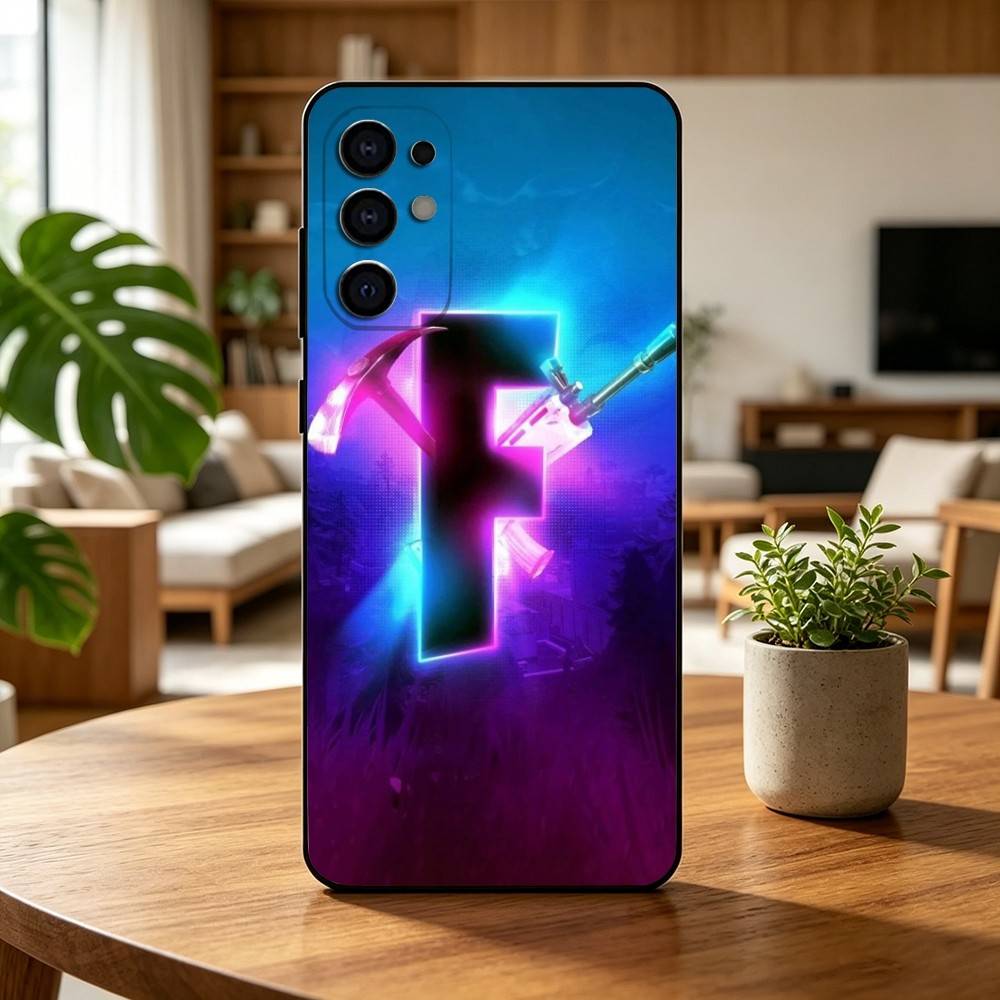 F-Fortnites-PC Game  Phone Case For Samsung S25,S24,S21,S22,S23,S30,Ultra,S20,Plus,Fe,Lite,Note,10,Black Cover