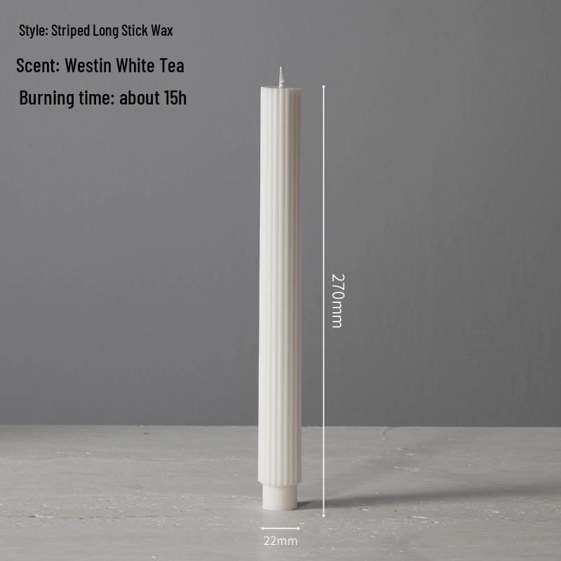 Smokeless White Retro Scented Candle for Weddings & Home Decor