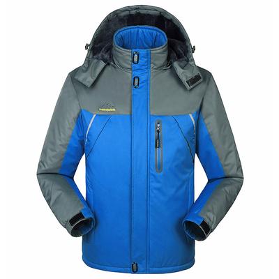Men's Velvet Plus Size Jacket Autumn and Winter Warm Thickened Jacket Outdoor Loose Mountaineering Cold-proof Cotton-padded Jacket Casual