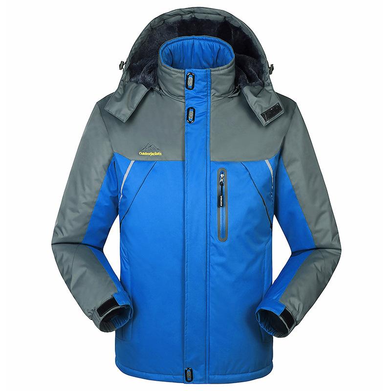 

Мужская бархатная куртка больших размеров Осень и Зима Теплая Утепленная куртка для улицы Свободная для альпинизма Защищающая от холода Куртка с хлопковой набивкой Повседневная M