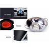 Yuanyang Hot Pot with Divider Stainless Steel Pot for Electric Induction Cooktop Gas Stove (36 CM 21 OZ Include 2 Pot Spoons)