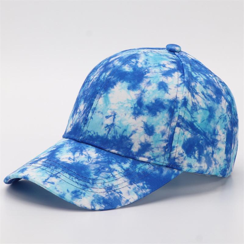 Digital Print Gradient Baseball Cap With Sun Protection For Casual Outdoor Wear