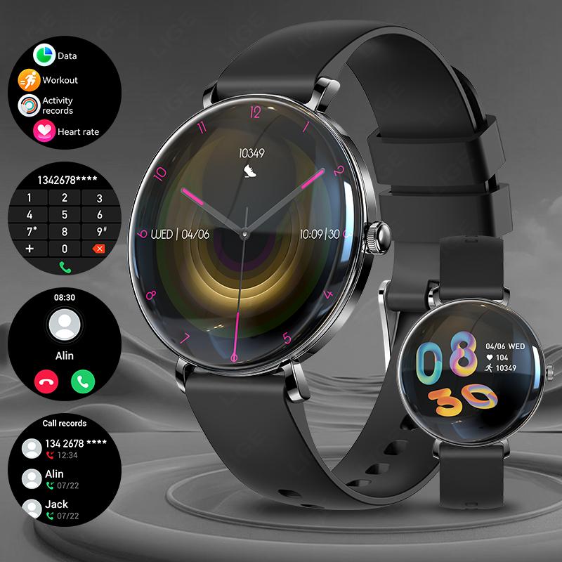 

1.43inch AMOLED Ultra HD Screen Fashion Ladies Smart Watch Bluetooth Call Smartwatch Metal Ultra thin Bracelet Watch Woman чорний