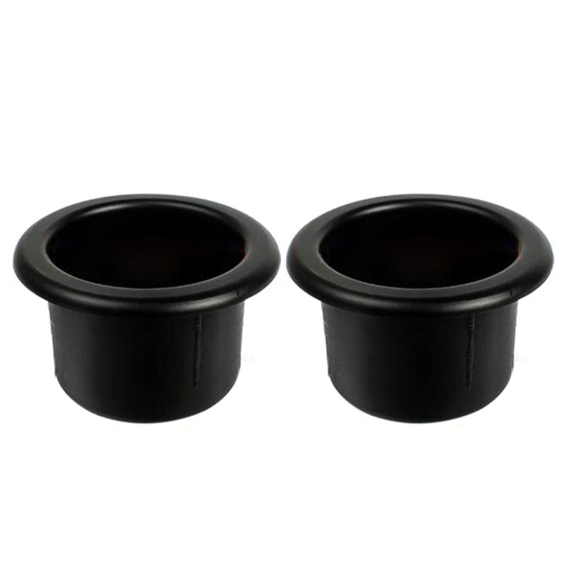 

2pcs Cup Holder Insert Plastic Table Cup Holder Couch Cup Holder Insert Black Car Drinks Holder Insert for Sofa Couch