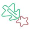 100Pcs Fancy Paperclips Christmas Tree Style Electroplated Multi Purpose Cute Paper Clips for Home S