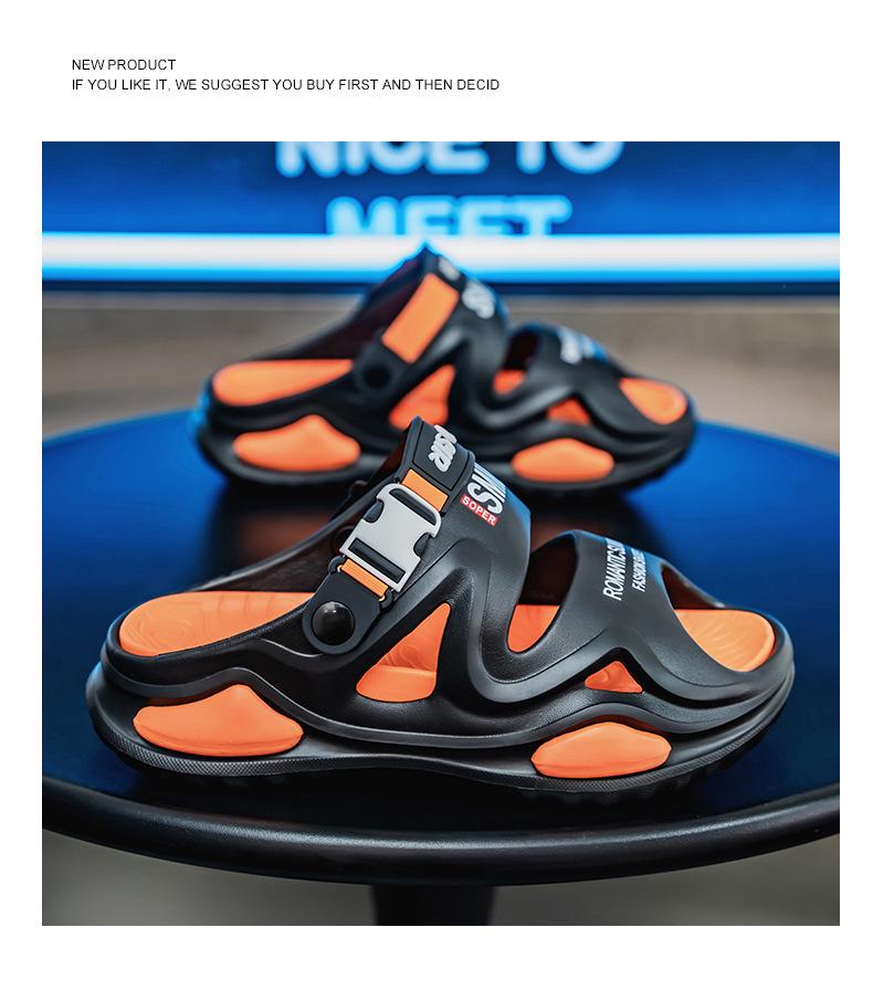 Men's Summer Sandals for Senior Students: Versatile, Soft Bottom, Outdoor & Driving Wear, Dual-Use Sandals & Slippers.