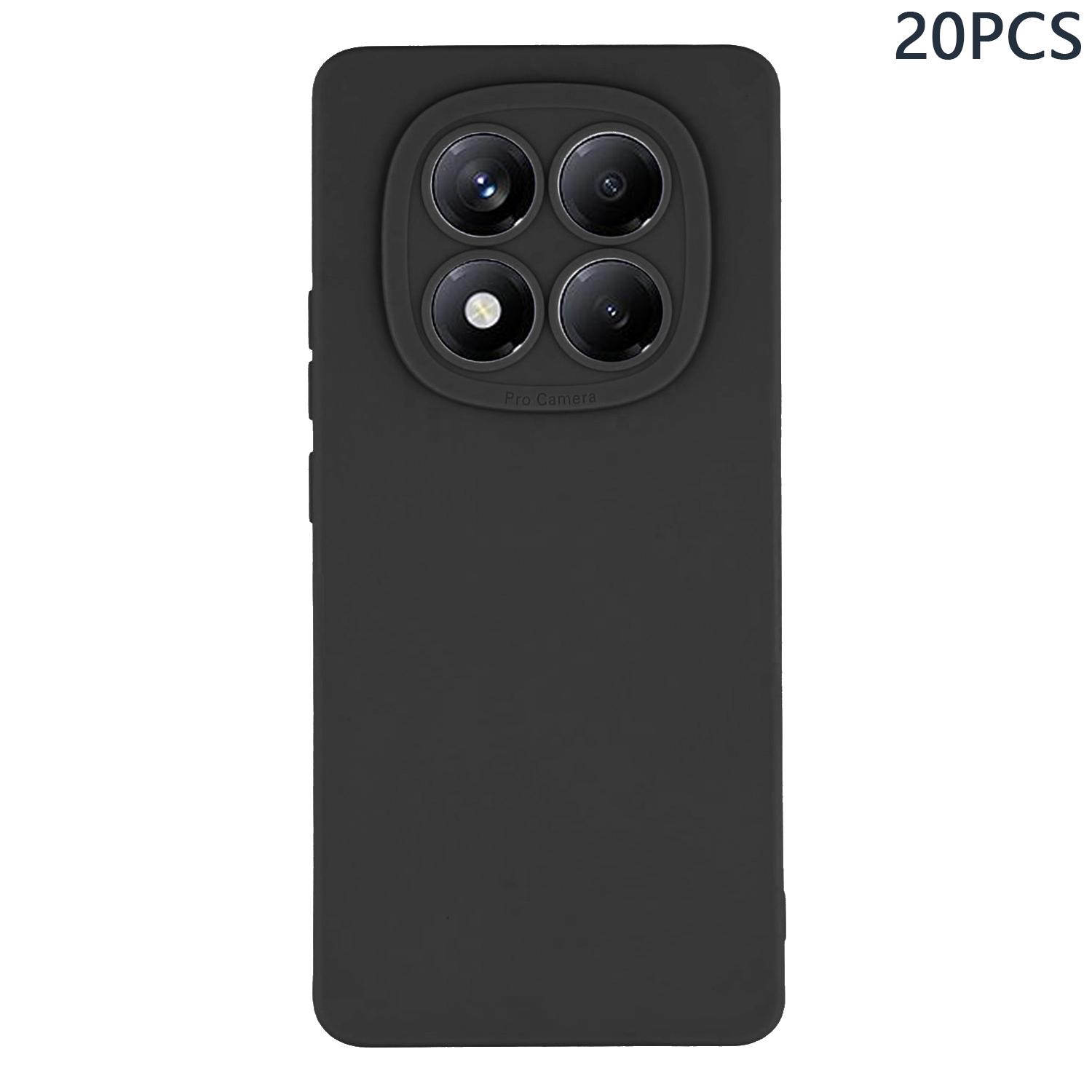 

Bulk Purchasing 20Pcs For Xiaomi Redmi Note 14 Pro 4G Case Precise Cutouts 1.3mm TPU Matte Phone Cover Black