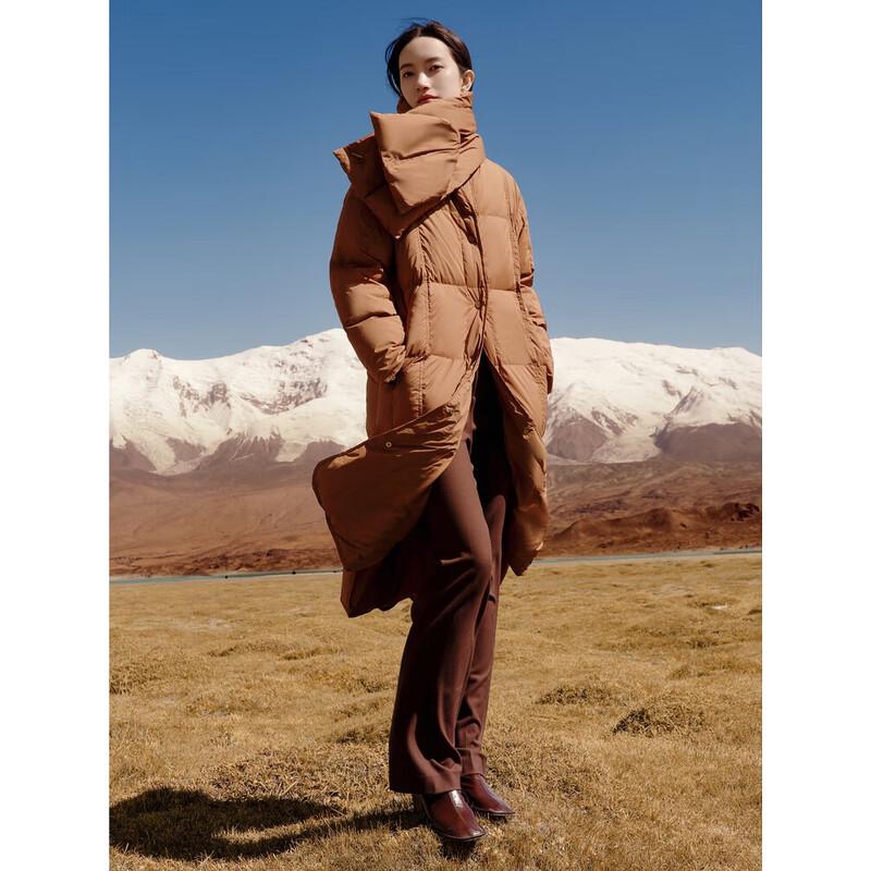 

Женский длинный пуховик Jiuzi Annakou с гусиным пухом L