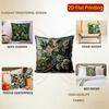 2D Enchanting Leafy Patterned Decorative Pillow Covers Pattern Cushion Cover Suitable For Sofa Bedroom Car Pillow Cover