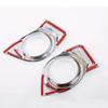 Chrome For Toyota Highlander 2015 2016 2017 Car Exterior Front Rear Fog Light Lamp Foglight Decor Frame Cover Accessories