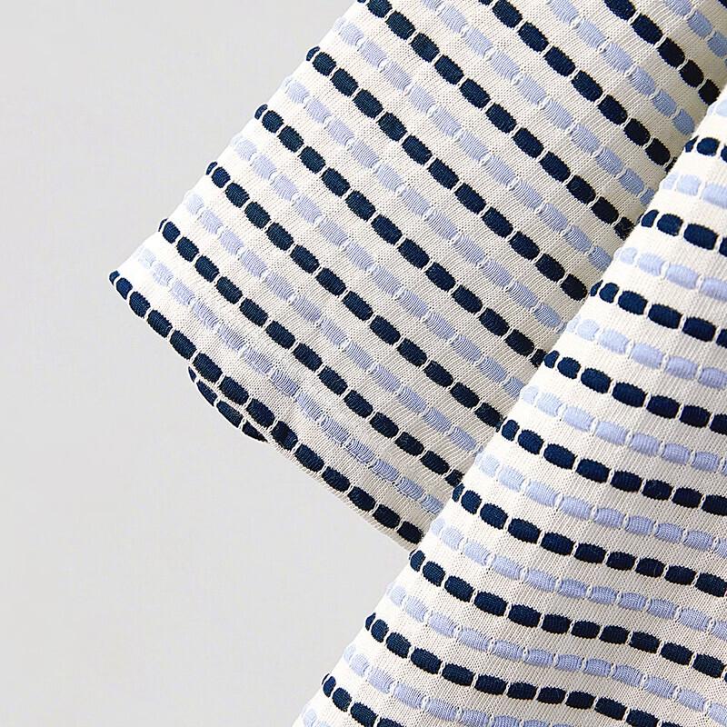 Women's Color Block Stripe Round Neck T-shirt