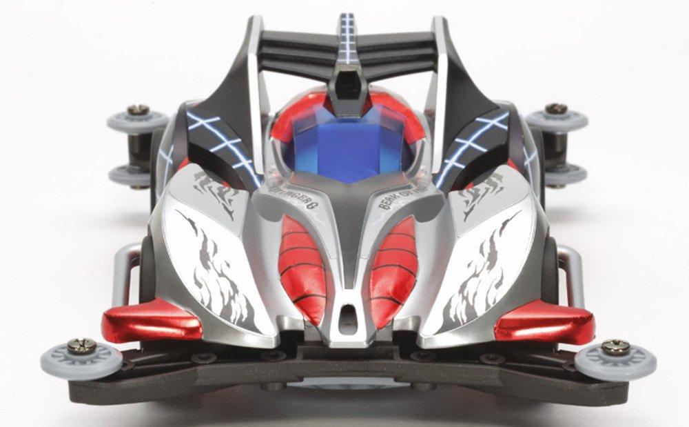 Tamiya Fully Cowled Mini 4WD Series 47 Beak Stinger G 19447 Red No. (AR Chassis) Silver,