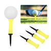 3Pcs 83mm Yellow Elastic Golf Tee Rubber Ball Holder for Golf Practice Training Tools