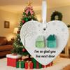 Individualized Christmas Tree Decoration Heart Shape Acrylic Hanging Ornament For Holiday Celebration