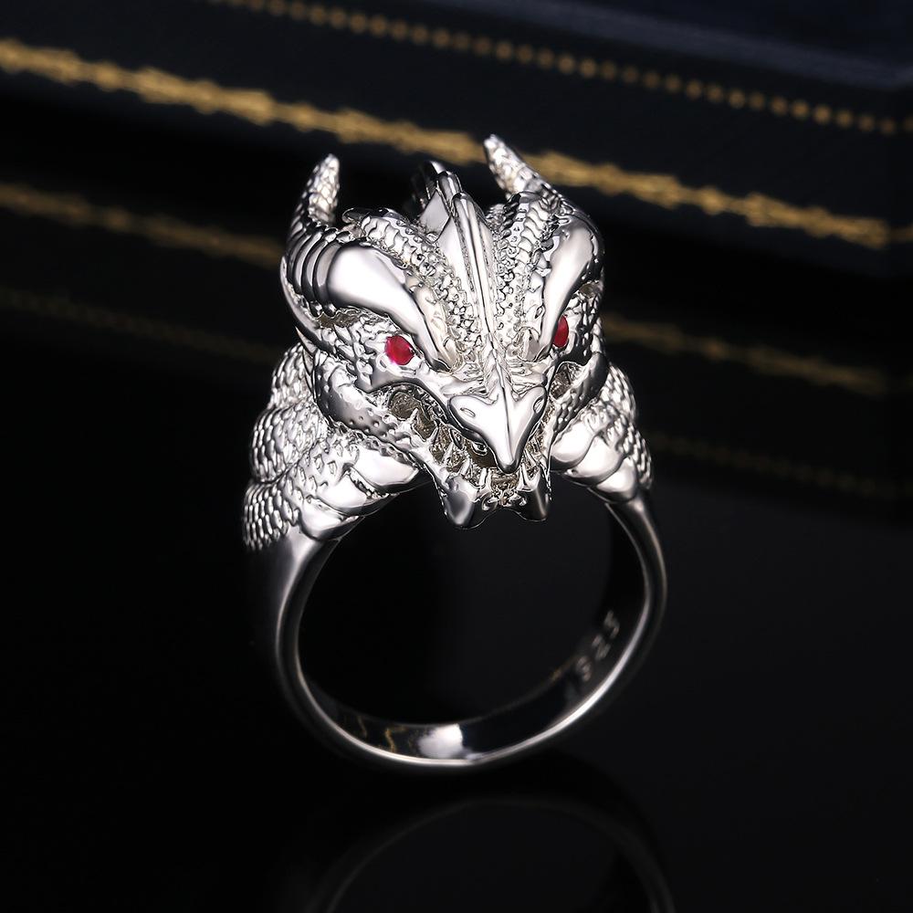 Personalized Domineering Exquisite Faucet Men'S Ring, Style Electroplated Alloy Hand Jewelry