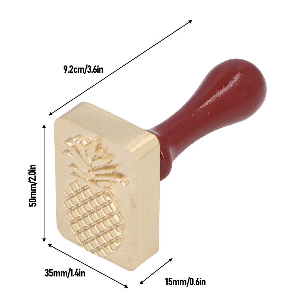 Stamp Copper DIY Ice Branding Stamp with Wooden Handle for Cocktail Whiskey Drinks Bar Wedding Ice Stamp  Stamp
