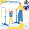 Sbarra Orizzontale da Ginnastica Regolabile in Altezza per Bambini, Bambini Junior Kip High Bar Fitness, Blu