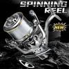 Metal Casting Long-range Casting Reel Large-fish Anchor Reel Spinning Reel Bearing Spinning Fishing Reel 25KG Powerful Reel Saltwater Fresh Water Drag