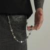 European and American Trousers Chain High-end Hip-hop Niche Jeans Hanging Chain Men's Waist Chain Chain Splicing Pearl Accessories