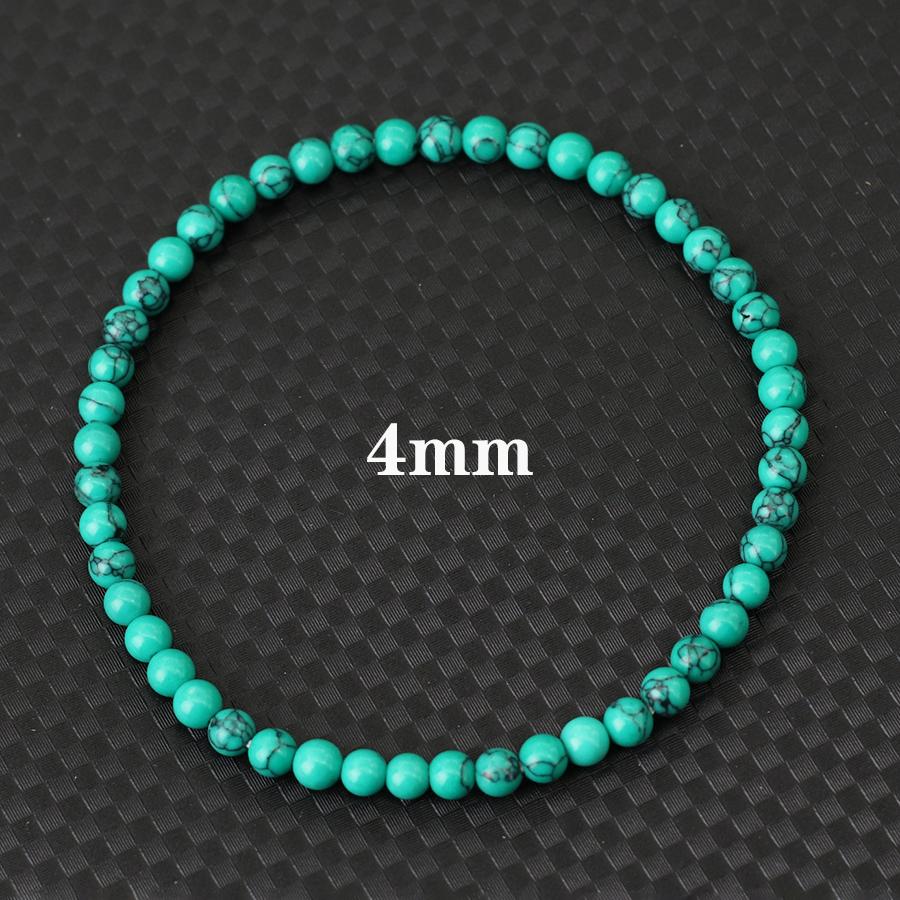 

Minimalist Elegance 4/6/8/10/12mm Blue Turquoises Stone Bracelet Men Women Meditation Yoga Beaded Braslet Valentine Day Braclet