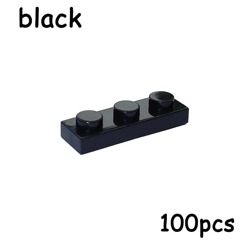 100PCS MOC Assemble Particles 3623 Size 1x3 Bricks Dots 1*3 Building Blocks DIY Educational Creative Toy for Kids