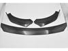 Universal Carbon Fiber Pattern Front Lip Kit for Cars - Three-Piece Accessory Set