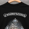 DT83 CHROME HEARTS Sommer Neu Hohe Qualität Baumwolle Rundhals Locker Große Größe Herren und Damen T-Shirt Partner T-Shirt
